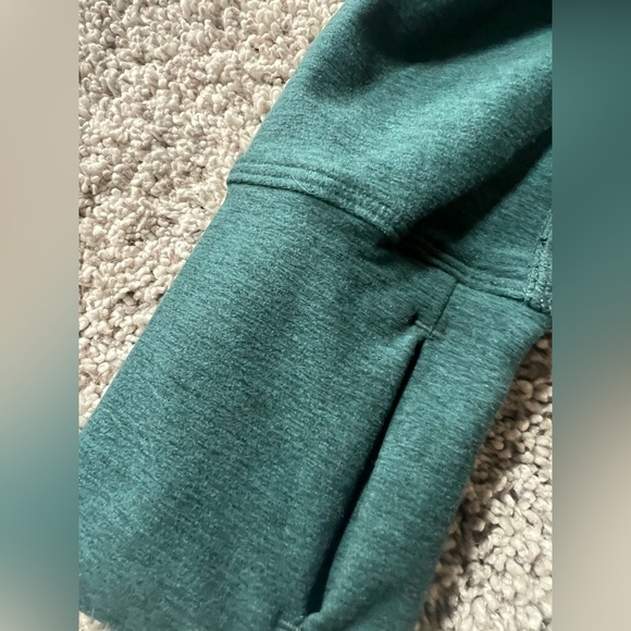 Danskin Full Zip Athletic Jacket, Heathered Blue-Green/Turquoise,Women’s Size XS - Picture 5 of 12